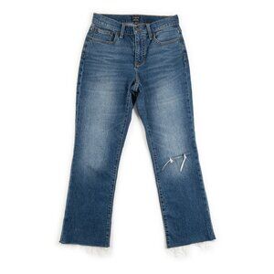 J. CREW Mid-Rise Flare Crop jeans B1381 size 24